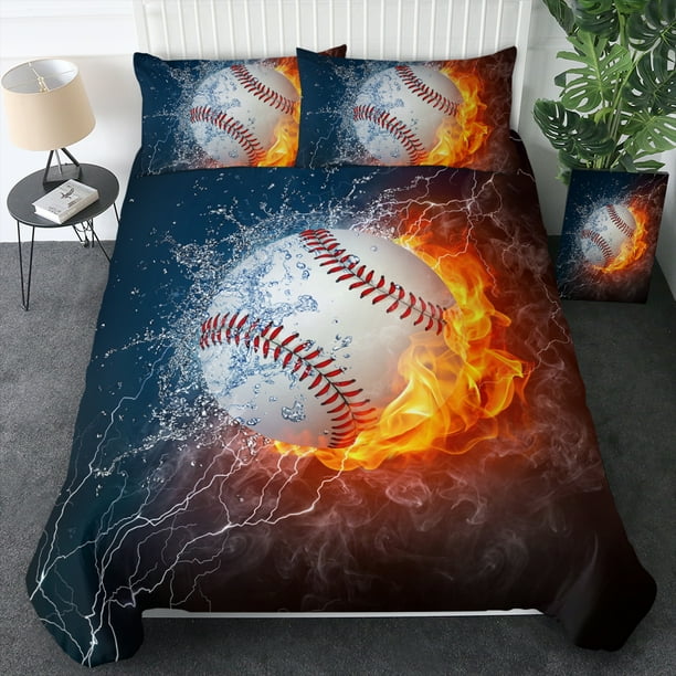 Homebed 3D Sports Baseball Bedding Set for Teen Boys,Duvet Cover Sets with Pillowcases,Full Size,3PCS,1 Duvet Cover+2 Pillow Shams Homebed 3D Sports Baseball Bedding Set for Teen Boys,Duvet Cover Sets with Pillowcases,Full Size,3PCS,1 Duvet Cover+2 Pillow Shams